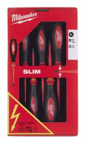 Набор отверток изолированных тонких VDE (SL0.5 SL0.8 SL1.0 PZ1 PZ2) (4932471452) - артикул 4932471452