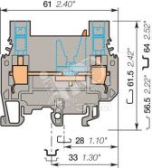 Клемма винтовая 6мм.кв M6/8.STA (ENT1SNA115359R0200) - артикул ENT1SNA115359R0200