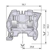 Клемма винтовая 16мм.кв. синяя ZS16 - артикул 1SNK510020R0000