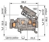 Клемма D4/8.SF.I.ADO2 4мм.кв. (ENT1SNA399763R1400) - TE Connectivity (Enterlec,Tyco), артикул ENT1SNA399763R1400