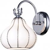 Светильник бра 1x60WхE14 H24хW19хL24 белый/стекло - Arte Lamp, артикул A2235AP-1WH