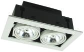 Светильник 2x50WxG5.3 встраиваемый L250хW145хH120 отверстие 220х125 incl. белый - артикул A5930PL-2WH