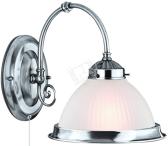 Светильник бра 1xE27х60W W20хH21 230V выключатель матовый хром/стекло - Arte Lamp, артикул A9366AP-1SS