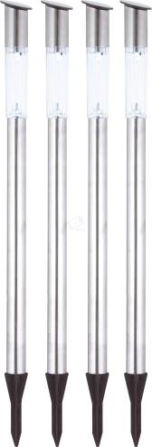 Светильник 1xLED 0.07W 2V Ni MH AA 600mAh 1.2V D50хH700 inkl. солнечная батарея нержавеющая сталь/пластик белый IP44 (33961-4) - артикул 33961-4