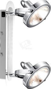 Светильник 2xG9х33W 370х135х200 incl. 230V хром/алюминий - Globo Lighting, артикул 56452-2