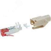 Штекерный соединитель для передачи данных RJ 45 plug screned fawn Hirose (VE=50) (CE6324) - артикул CE6324