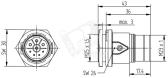 Соединитель цилиндрический электрический  EPIC LS1 G5 5 + PE K (5) EINBAUDOSE - артикул 76153000