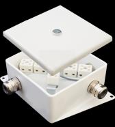 Коробка монтажная огнестойкая КМ-О (4к)-IP66-120х120 два ввода AD (КМ-О (4к)-IP66-120х120 AD) - артикул КМ-О (4к)-IP66-120х120 AD
