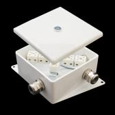 Коробка монтажная огнестойкая КМ-О (6к*60)-IP66-120х120 два ввода AC (КМ-О (6к*6,0)-IP66-120х120 AC) - артикул КМ-О (6к*6,0)-IP66-120х120 AC