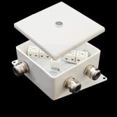 Коробка монтажная огнестойкая КМ-О (4к*60)-IP66-120х120 три ввода ABD (КМ-О (4к*6,0)-IP66-120х120 ABD) - артикул КМ-О (4к*6,0)-IP66-120х120 ABD