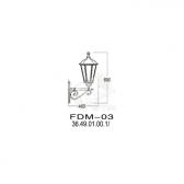 Светильник НБУ-100w E27 IP43 черный вверх матовое стекло FDM-03 Диоген Макси (FDM-03 Ч мат) - артикул FDM-03 Ч мат
