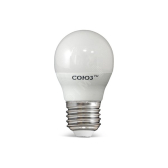 Лампа светодиодная LED 6w 6500К, E27, 500Лм, матовая, шар СОЮЗ (1116) - артикул 1116