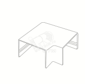 Угол плоский L 16х16 белый - артикул 50.15.003.002