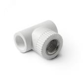 Тройник комбинированный 32x1/2' ВР полипропиленовый PPR белый - PRO AQUA, артикул PA24015
