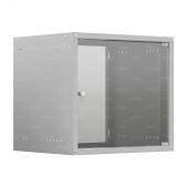 Шкаф настенный телекоммуникационный NTSS LIME 12U 550х450х635мм, 2 профиля 19, дверь стеклянная, боковые стенки несъемные, разобранный, серый RAL 7035 (NTSS-WL12U5545GS) - артикул NTSS-WL12U5545GS