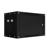 Шкаф настенный телекоммуникационный NTSS WS 15U 600х450х770мм, 2 профиля 19, дверь сплошная металл, боковые стенки съемные, разобранный, черный RAL 9005 (NTSS-WSP15U6045FD-BL) - артикул NTSS-WSP15U6045FD-BL