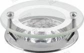 Светильник ИВО-50w 12в GU5.3 хром со стеклом декоративный (AMBER 51205) - артикул AMBER 51205