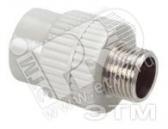 Переход 63 x 2‘ НР под ключ полипропиленовый PPR серый - Ekoplastik, артикул SZE06363XX