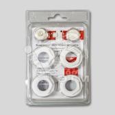 Комплект 1/2‘ для подключения радиаторов универсальный RAL 9016 (KIT0112SIL11) - артикул KIT0112SIL11