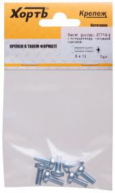 Винт DIN7985 М5х12 полукруглая головка оцинкованный (7 шт) (27716-2) - артикул 27716-2
