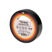 Изолента ПВХ KRANZ 0.13х15 мм, 10 м, черная (10 шт./уп.) |KR-09-2006 | Kranz - артикул KR-09-2006