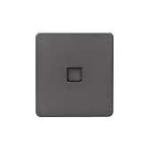 Розетка ROUND компьютерная RJ45 кат6 с/у титан | KR-78-0724-2 | Kranz - артикул KR-78-0724-2