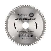 Диск пильный 200 мм х 56 зуб х 30/20 мм | KR-92-0119 | Kranz - артикул KR-92-0119