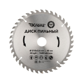 Диск пильный 210 мм х 40 зуб х 30 мм | KR-92-0122 | Kranz - артикул KR-92-0122