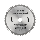 Диск пильный 255 мм х 60 зуб х 32/30 мм | KR-92-0131 | Kranz - артикул KR-92-0131