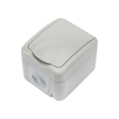 Розетка одноместная Mini OG IP54, с заземлением, о/у, серая | KR-78-0817 | Kranz - Kranz, артикул KR-78-0817