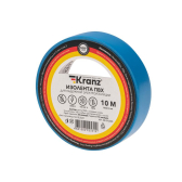 Изолента ПВХ KRANZ 0.13х15 мм, 10 м, синяя (10 шт./уп.) |KR-09-2005 | Kranz - артикул KR-09-2005