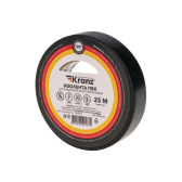 Изолента ПВХ KRANZ 0.13х15 мм, 25 м, черная (5 шт./уп.) |KR-09-2106 | Kranz - артикул KR-09-2106