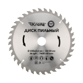Диск пильный 250 мм х 36 зуб х 32/30 мм | KR-92-0127 | Kranz - артикул KR-92-0127