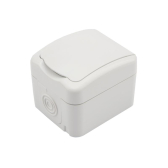 Розетка одноместная Mini OG IP54, с заземлением, о/у, белая | KR-78-0604 | Kranz - Kranz, артикул KR-78-0604