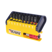 Набор бит с магнитным держателем, пластиковый кейс, 10 шт | KR-92-0466 | Kranz - артикул KR-92-0466