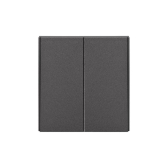 Выключатель STRONG 2 кл 10А с/у графит | KR-78-0706-6 | Kranz - артикул KR-78-0706-6