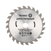 Диск пильный 165 мм х 24 зуб х 20/16 мм | KR-92-0105 | Kranz - артикул KR-92-0105