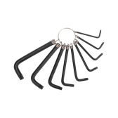 Набор ключей имбусовых TORX T10-T50, CrV, 9 шт., оксидированные, на кольце | KR-12-5203 | Kranz - Kranz, артикул KR-12-5203