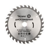 Диск пильный 165 мм х 30 зуб х 20/16 мм | KR-92-0106 | Kranz - артикул KR-92-0106