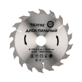 Диск пильный 190 мм х 18 зуб х 30/20 мм | KR-92-0112 | Kranz - артикул KR-92-0112