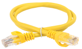 Патч-корд категории 5Е UTP 3м желтый GENERICA - артикул PC05-C5EU-3M-G