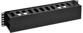 ITK by ZPAS Органайзер пласт. с крышкой 19" 2U 12 сл. черн. | ZP-CO05-2U-12-P-C | ITK - артикул ZP-CO05-2U-12-P-C