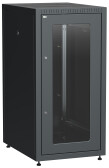 Шкаф LINEA E 18U 600х800мм двери 2шт стек. и метал. чер. | LE05-18U68-GM | ITK - артикул LE05-18U68-GM