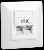 Розетка информационная внутренняя RJ45 кат. 5Е FTP 2 порта - ITK, артикул CS2-1C5EF-2-1