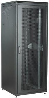 Шкаф сетевой 19' LINEA N 28U 800х800мм перфорированная передняя дверь задняя металлическая черный - ITK, артикул LN05-28U88-PM