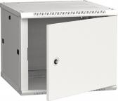 Шкаф настенный 19‘ LINEA W 9U 600x600мм металлическая дверь RAL7035 (LWR3-09U66-MF) - артикул LWR3-09U66-MF