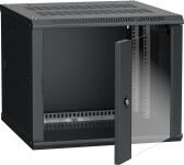 Шкаф LINEA W 6U 600x600 мм дверь стекло, RAL9005 | LWR5-06U66-GF | ITK - артикул LWR5-06U66-GF