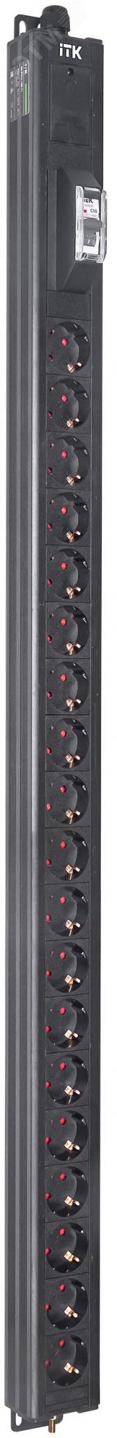 ITK BASE PDU PV0111 25U 1ф 16А 19SCHUKO 2,6м SCHUKO - артикул BS-PV12-19D-11