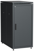 Шкаф сетевой 19дюйм LINEA N 24U 600х1000 мм металлические двери черный (LN05-24U61-MM) - артикул LN05-24U61-MM