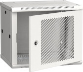 Шкаф LINEA W 6U 600x450 мм дверь перфорированная RAL7035 - артикул LWR3-06U64-PF